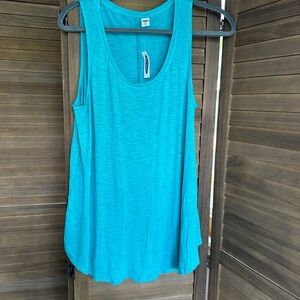 Old Navy Blue Sleeveless Relaxed Tank Top